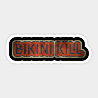 text bikini kill Sticker